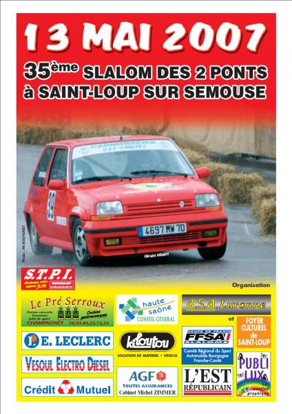 35ème Slalom des Deux Ponts